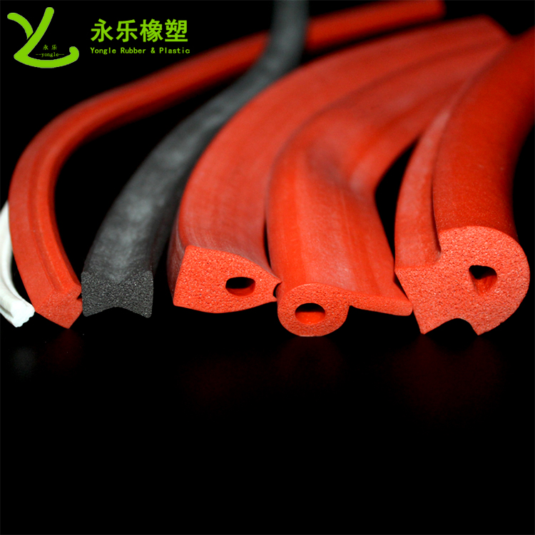 擠出發(fā)泡密封條，定制硅膠發(fā)泡密封條，耐高溫發(fā)泡硅膠密封條
