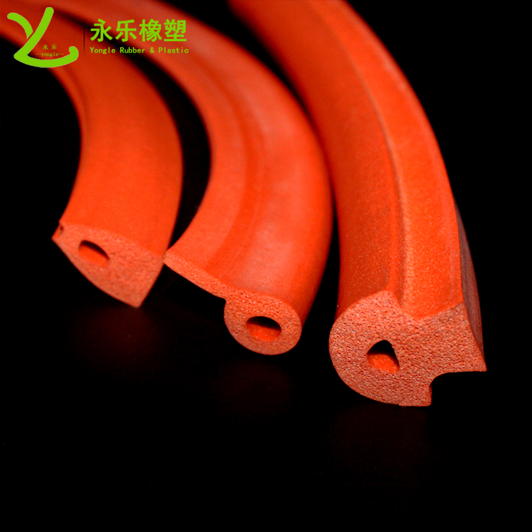擠出發(fā)泡密封條，定制硅膠發(fā)泡密封條，耐高溫發(fā)泡硅膠密封條