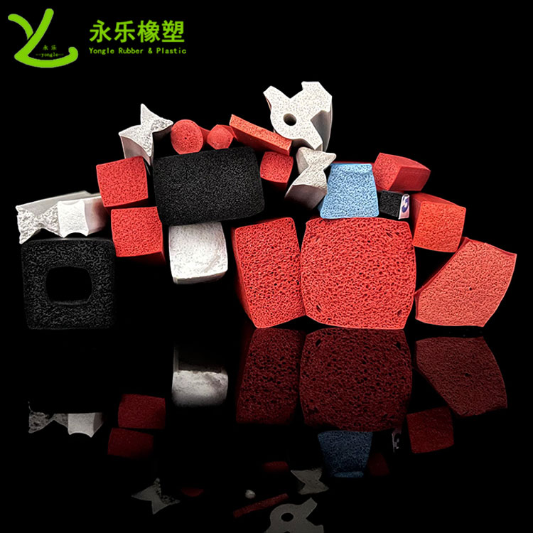 擠出發(fā)泡硅膠條，防水發(fā)泡硅膠條，耐高溫發(fā)泡硅膠條