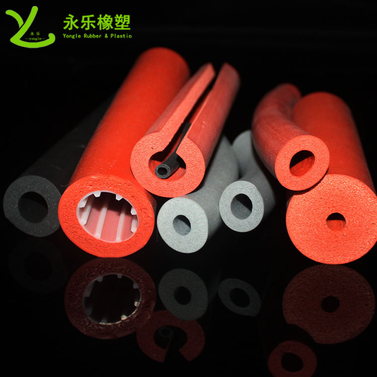 硅膠發(fā)泡管，耐高溫發(fā)泡硅膠管，保溫發(fā)泡硅膠管