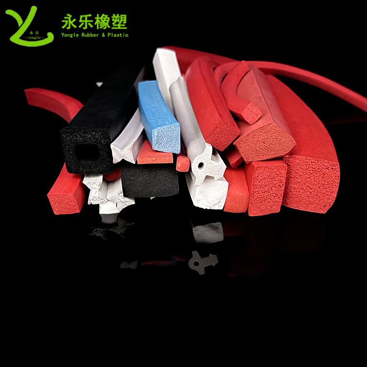 擠出發(fā)泡硅膠條，防水發(fā)泡硅膠條，耐高溫發(fā)泡硅膠條