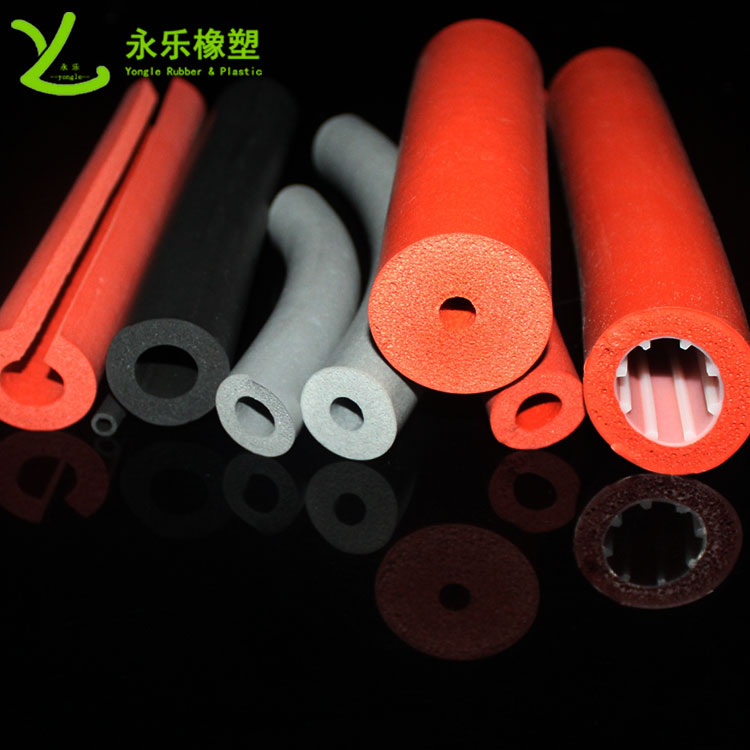 硅膠發(fā)泡管，耐高溫發(fā)泡硅膠管，保溫發(fā)泡硅膠管