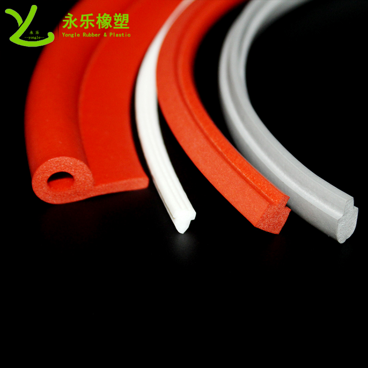 擠出發(fā)泡密封條，定制硅膠發(fā)泡密封條，耐高溫發(fā)泡硅膠密封條