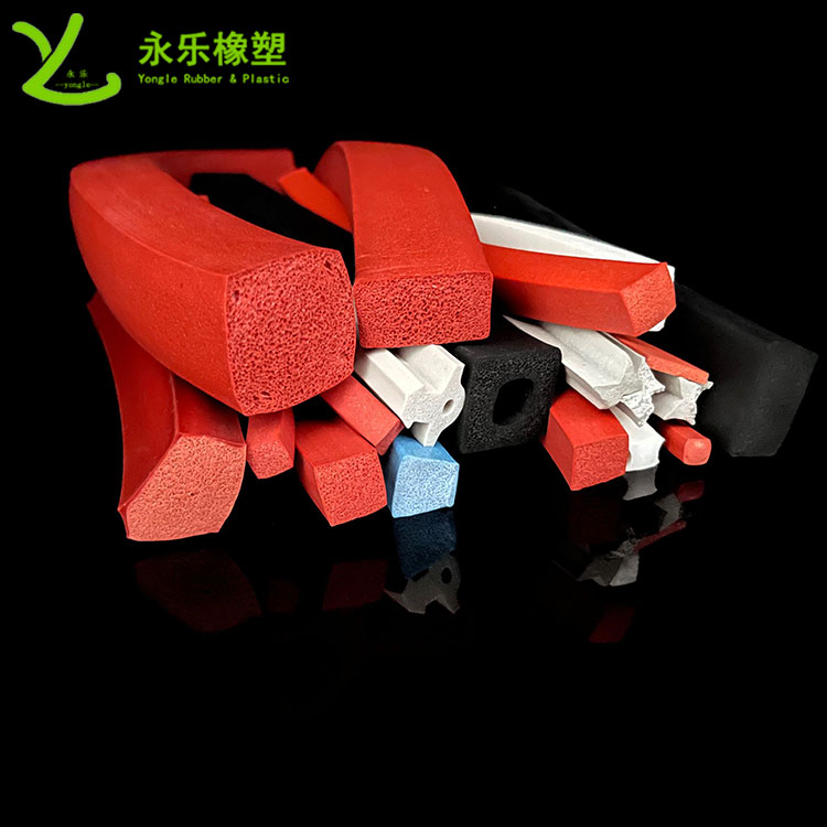 擠出發(fā)泡硅膠條，防水發(fā)泡硅膠條，耐高溫發(fā)泡硅膠條